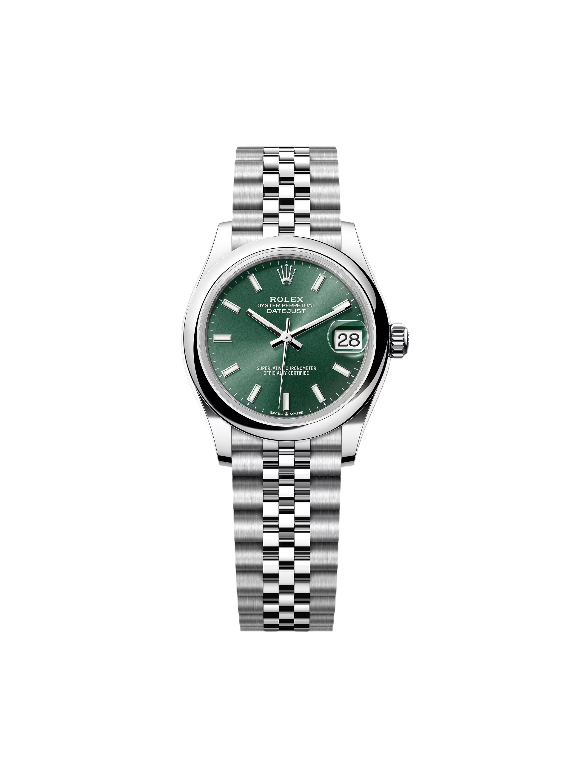 [2026 Mirror Grade]RLX Datejust m278240-0011/0012 31mm Green Stick Domed Bezel Oyster Oystersteel