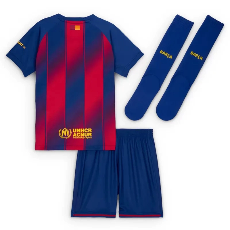 Barcelona Home Kids Football jersey Full 2025-26 kit Fan Version