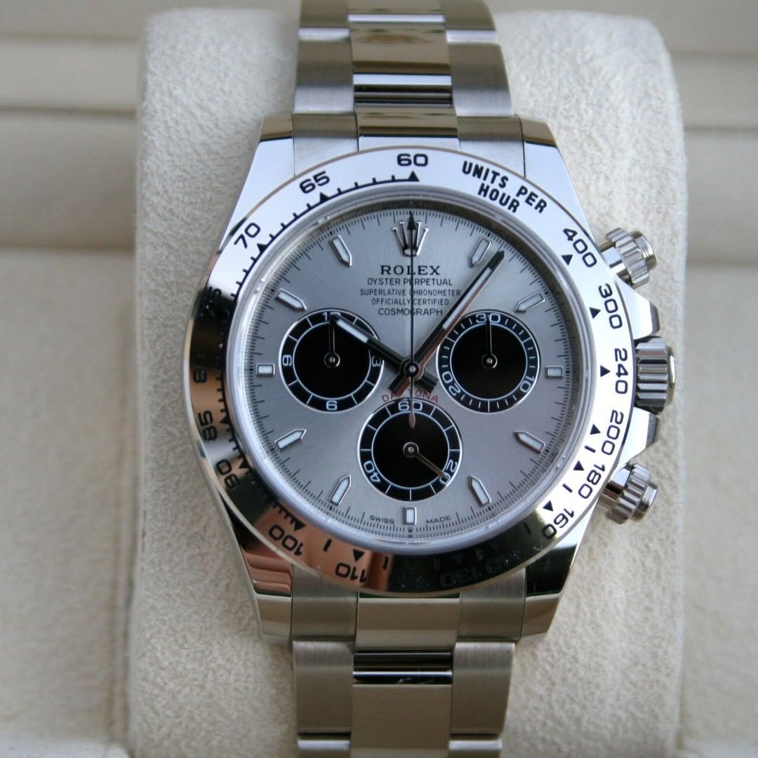 [2026 Mirror Grade]Rolex Daytona 40 White Gold /Silvered/Black /Oyster  m126509-0003