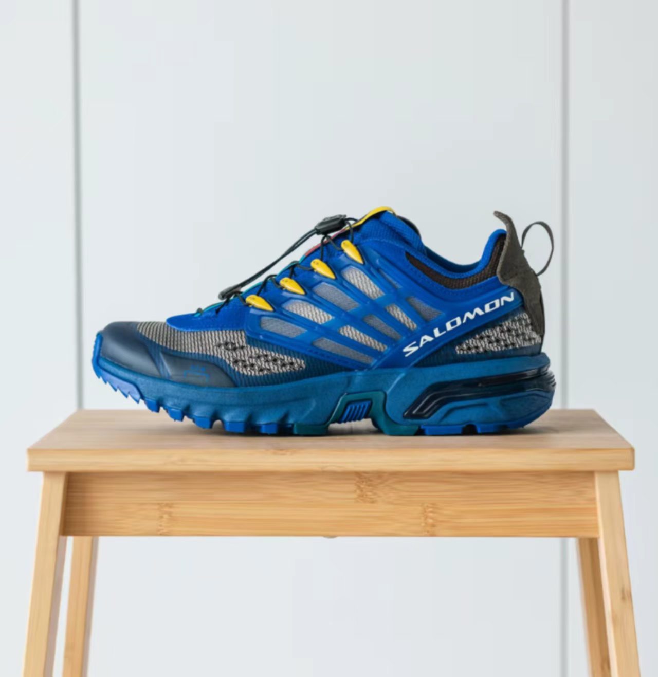Salomon X Ultra Blue Grey Yellow Hiking Shoes