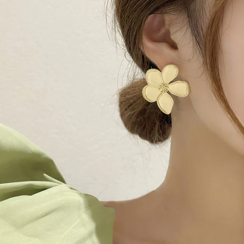 Gold Buttercup Earrings