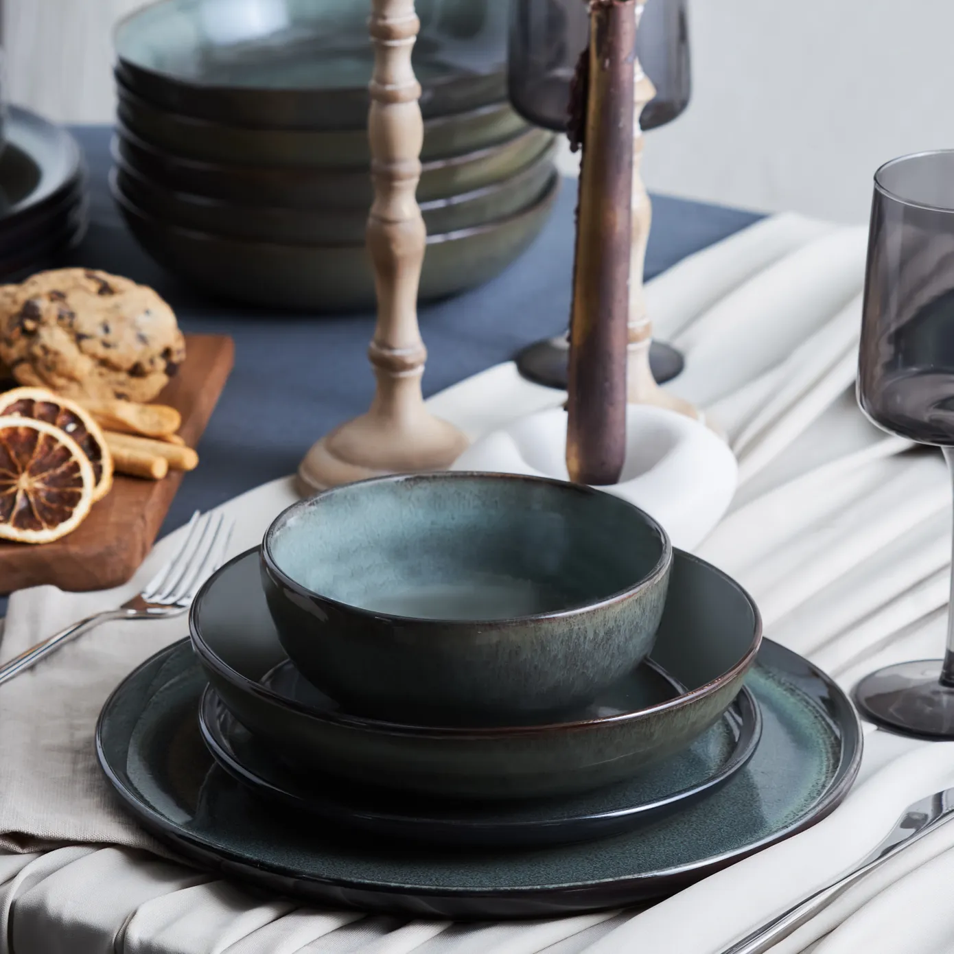 Service de table Karaca Fein Reactive pour 6 personnes, 24 pièces