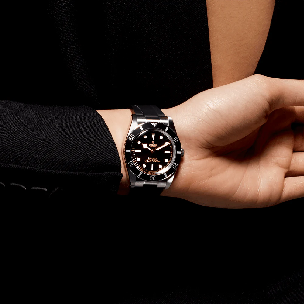 [2026 Mirror Grade]Black Bay 54 37mm Black Dial & Bezel Automatic Rubber Strap Watch