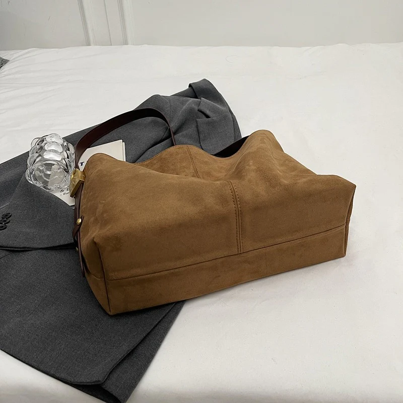 Edna Lock Suede Bag