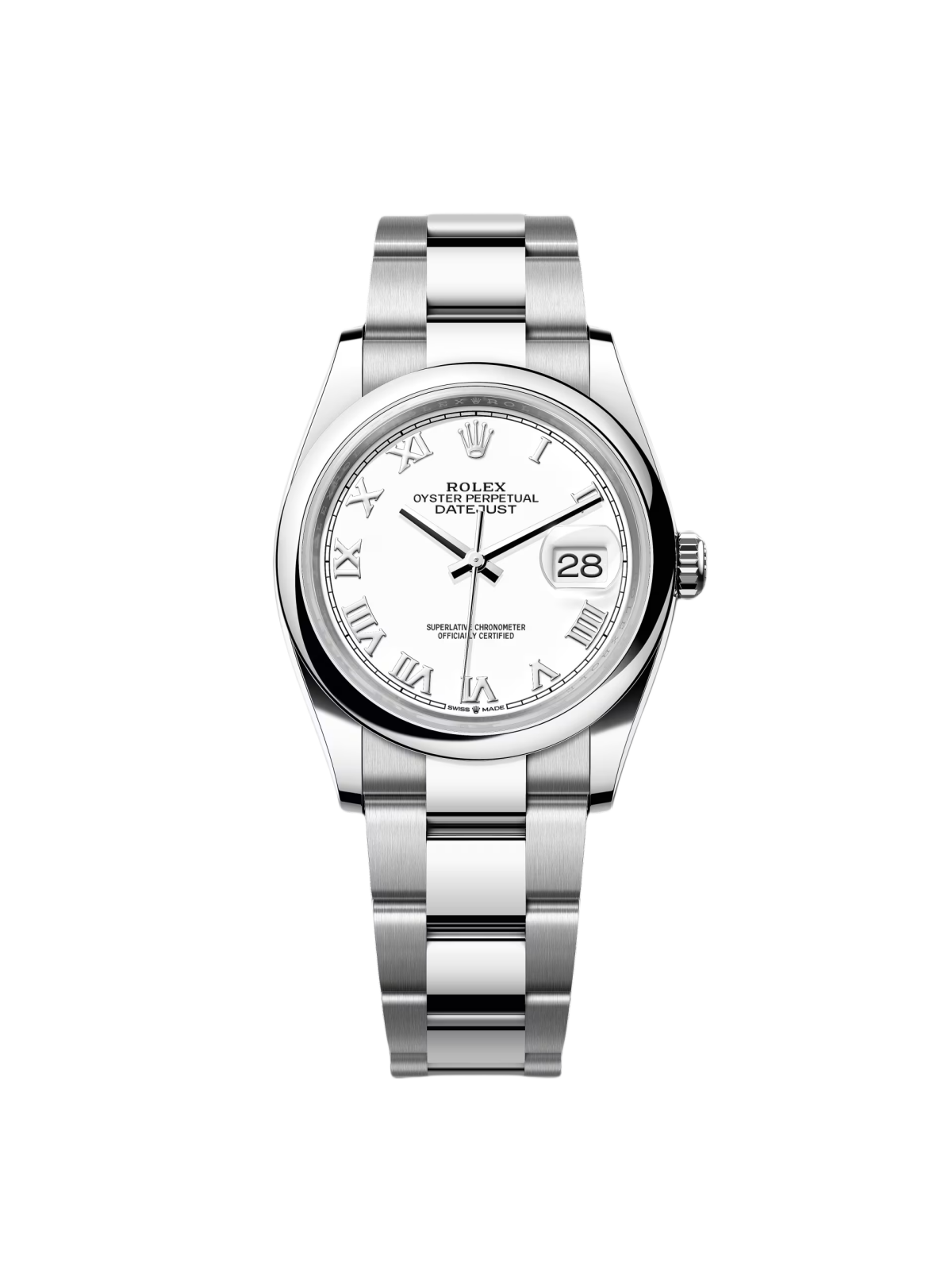 [2026 Mirror Grade]RLX  Datejust 36mm 126200 Stainless Steel White Roman Dial Oyster
