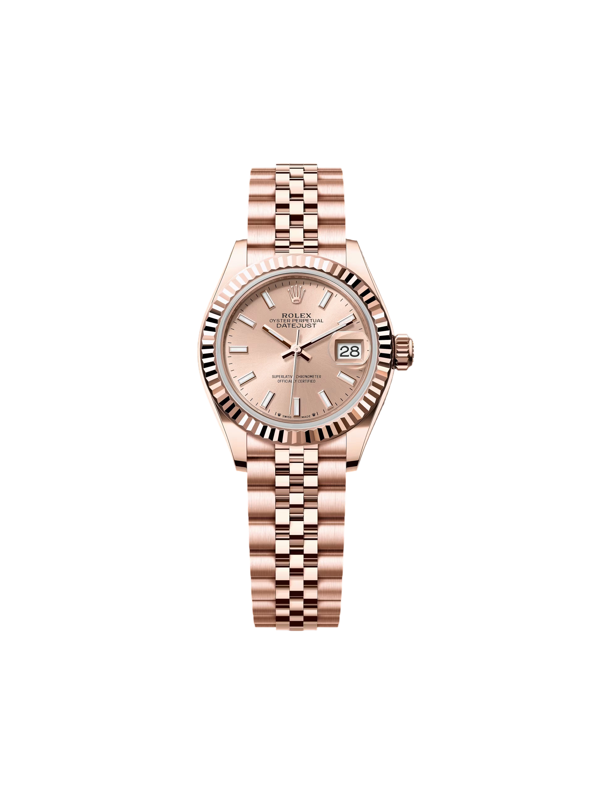 [2026 Mirror Grade]RLX Lady-Datejust 28mm 279175 Rose Dial President Everose Gold