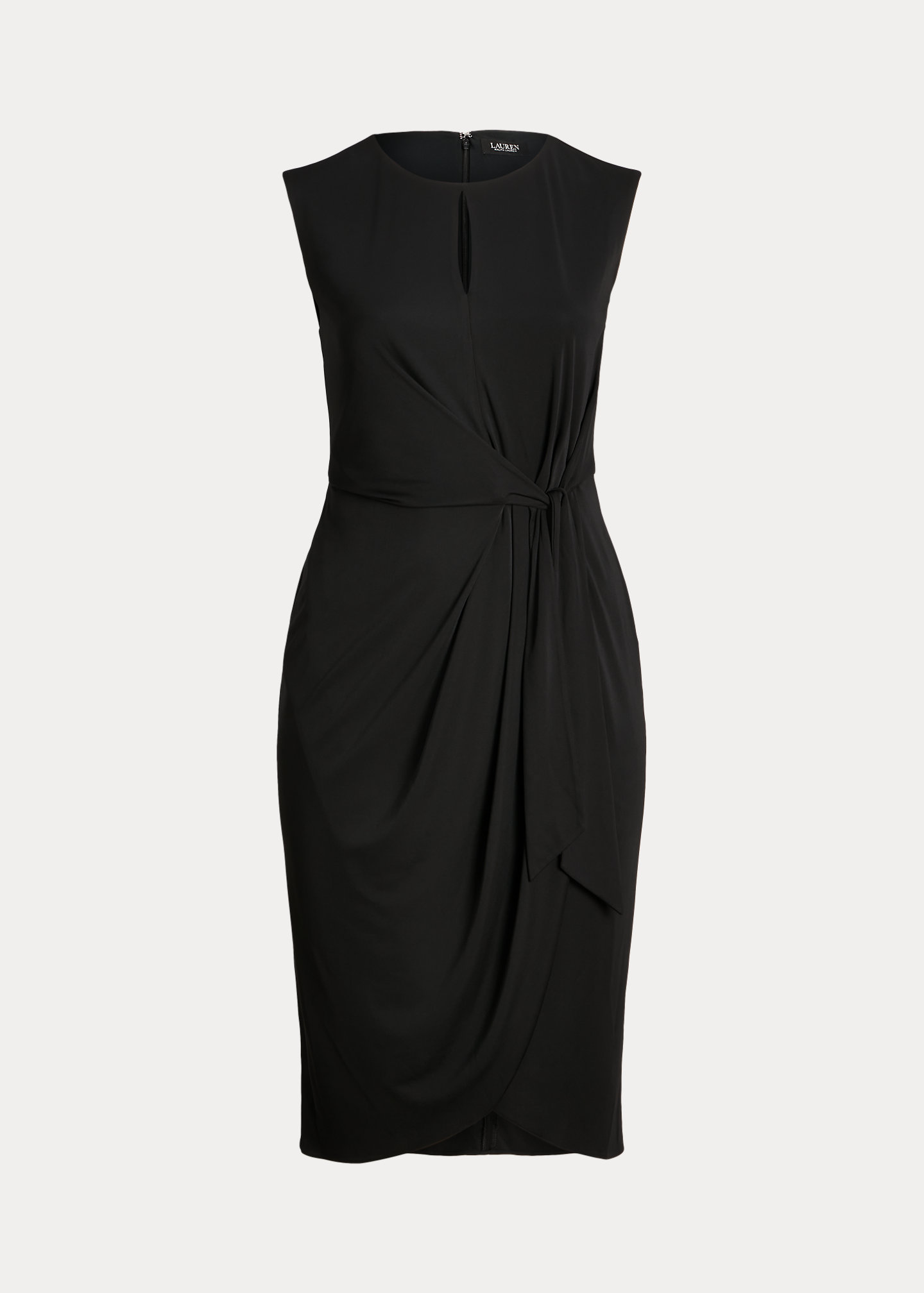 Stretch Jersey Tie-Front Dress