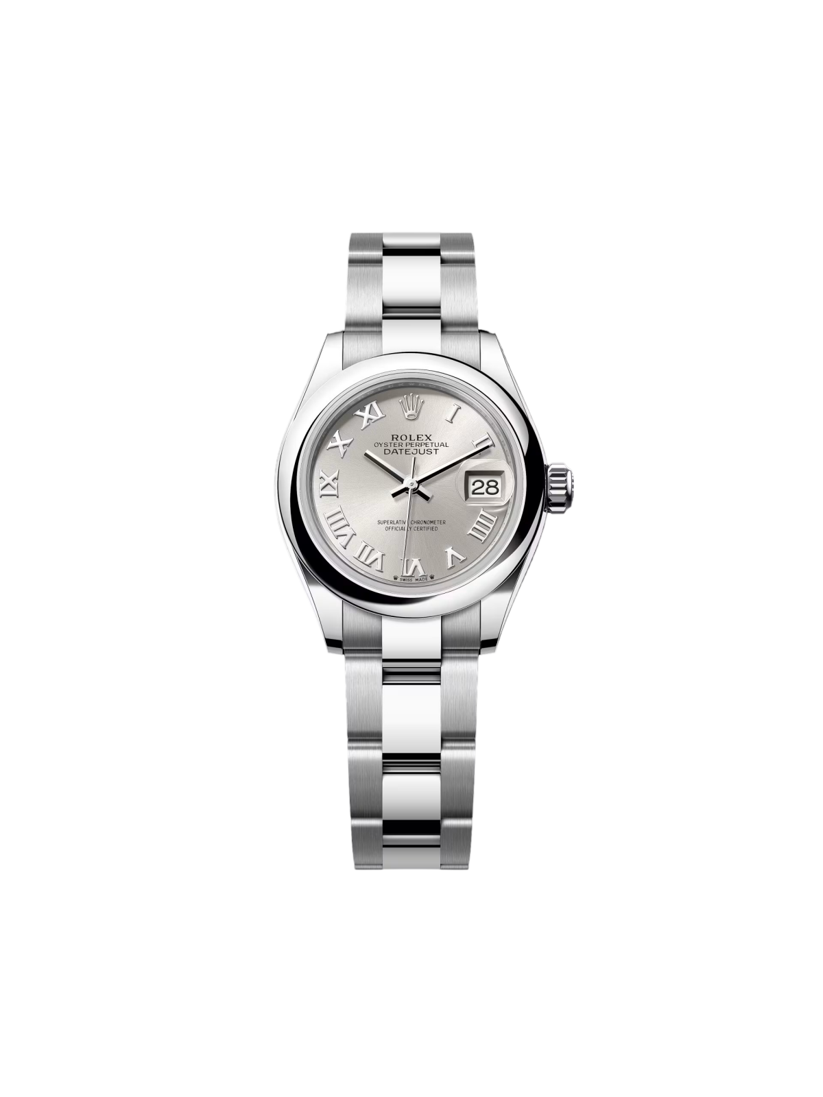 [2026 Mirror Grade]RLX Lady-Datejust 28mm  m279160 Oyster Perpetual Silver Dial Oyster Bracelet