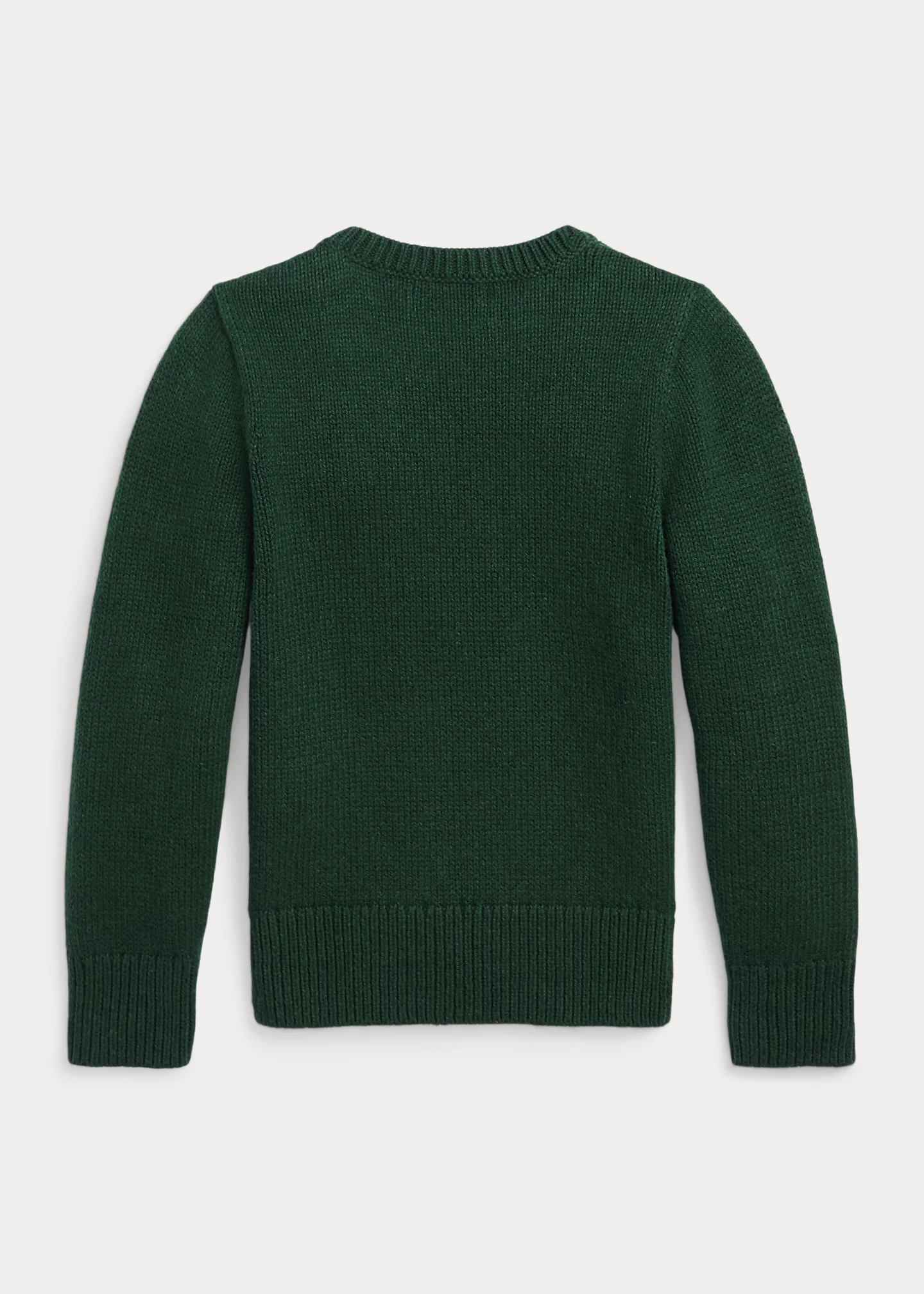 Intarsia-Knit Polo Cotton-Blend Sweater