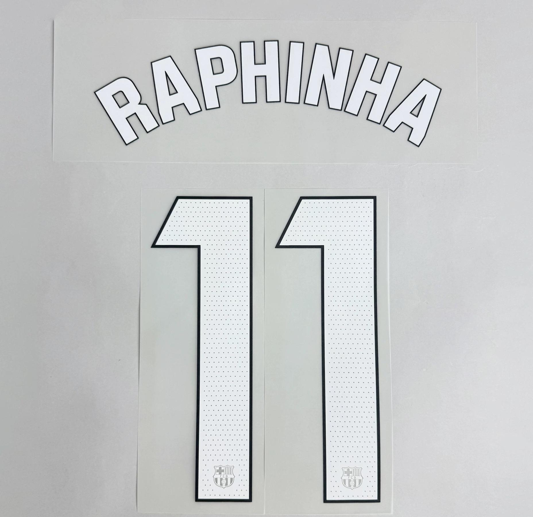 RAPHINHA #11 FC Barcelona 2025-26 Third Away La Liga Football Soccer Name & Number Set