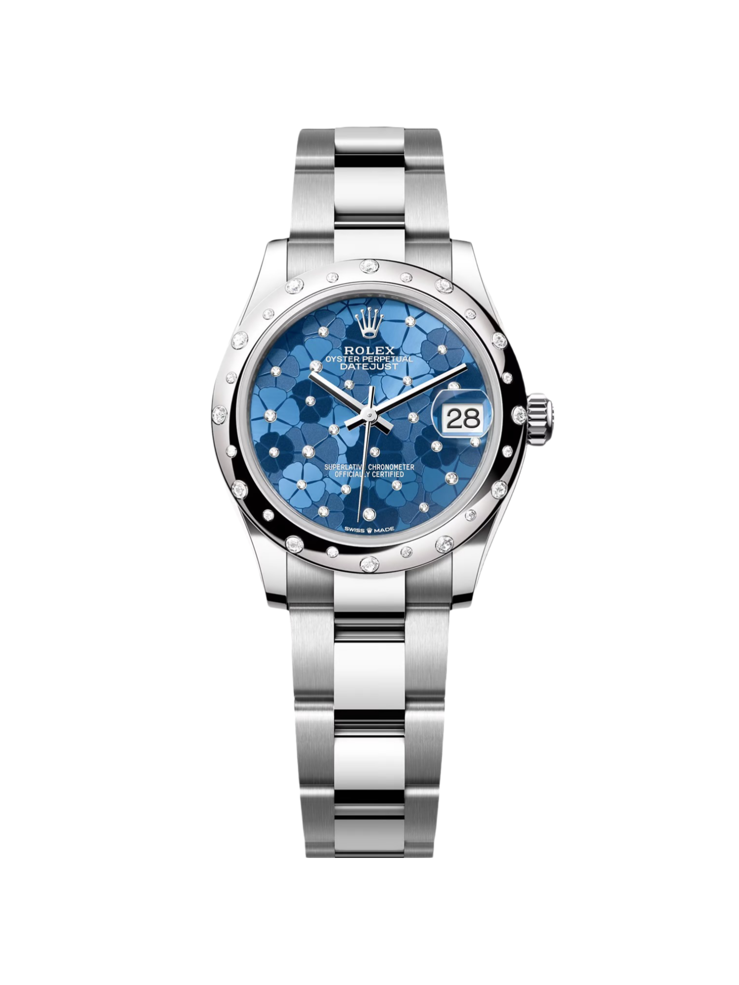 [2026 Mirror Grade]RLX Datejust m278344-0037/0038 Blue Floral Motif Dial 31mm Oyster