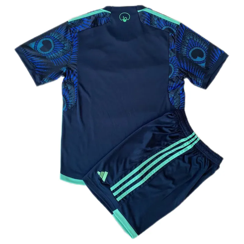 Kids Leeds United Away Kit Jersey+Shorts 2023-24