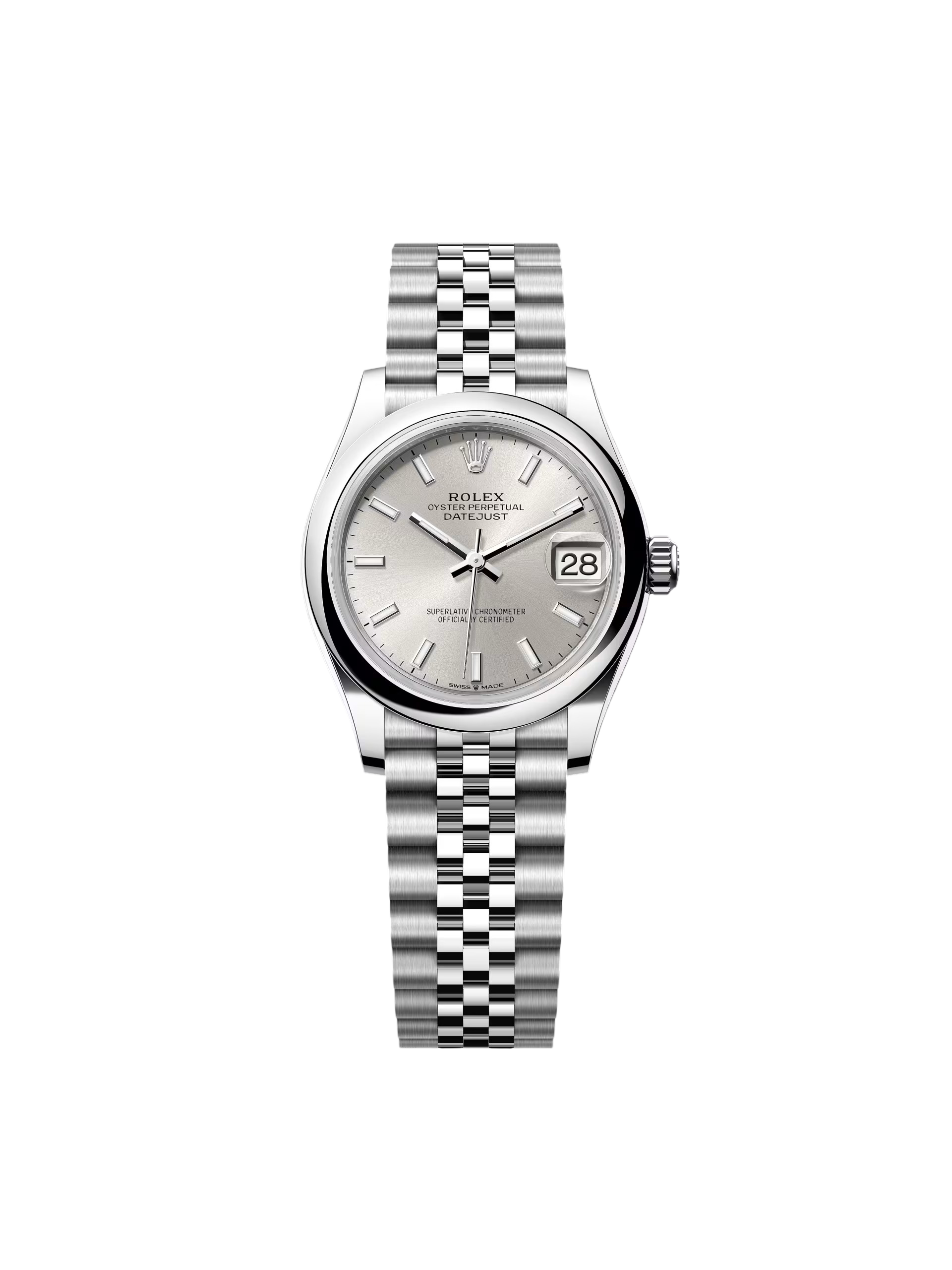 [2026 Mirror Grade]RLX Datejust m278240-0005/0006 31mm  Silver Index Domed Bezel Oyster Oystersteel