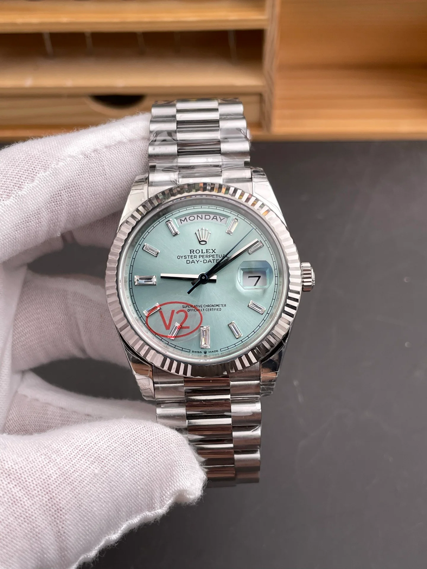 Ice Blue Day-Date