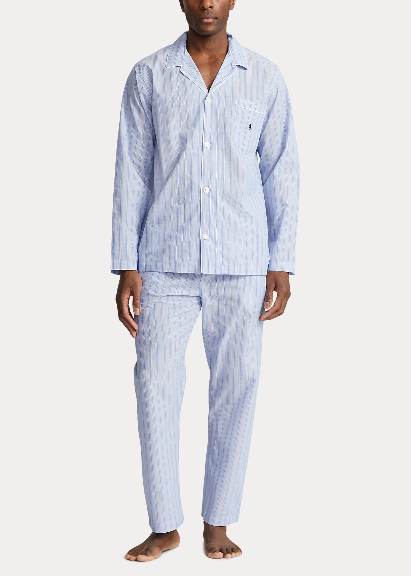 Striped Cotton Pajama Shirt