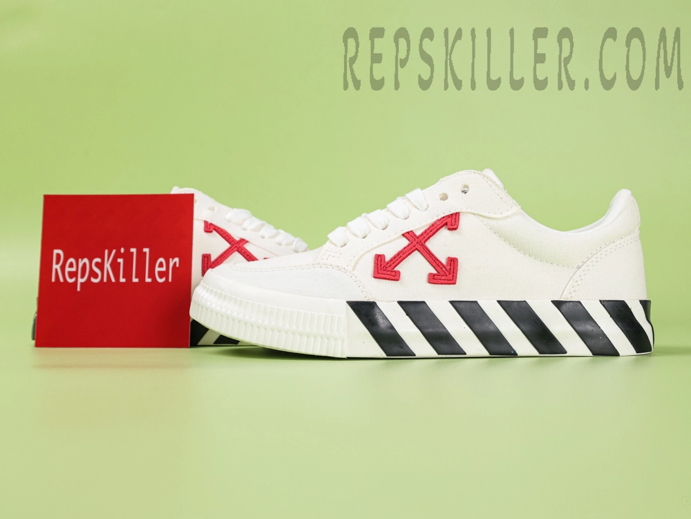 OFF-WHITE Vulc Low Canvas White Red