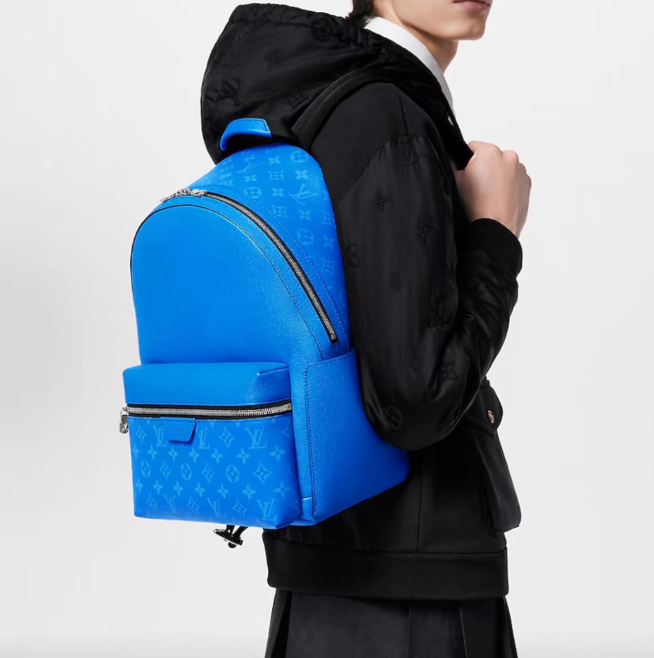 Louis Vuitton Discovery Backpack PM Taiga Rama Agave Blue