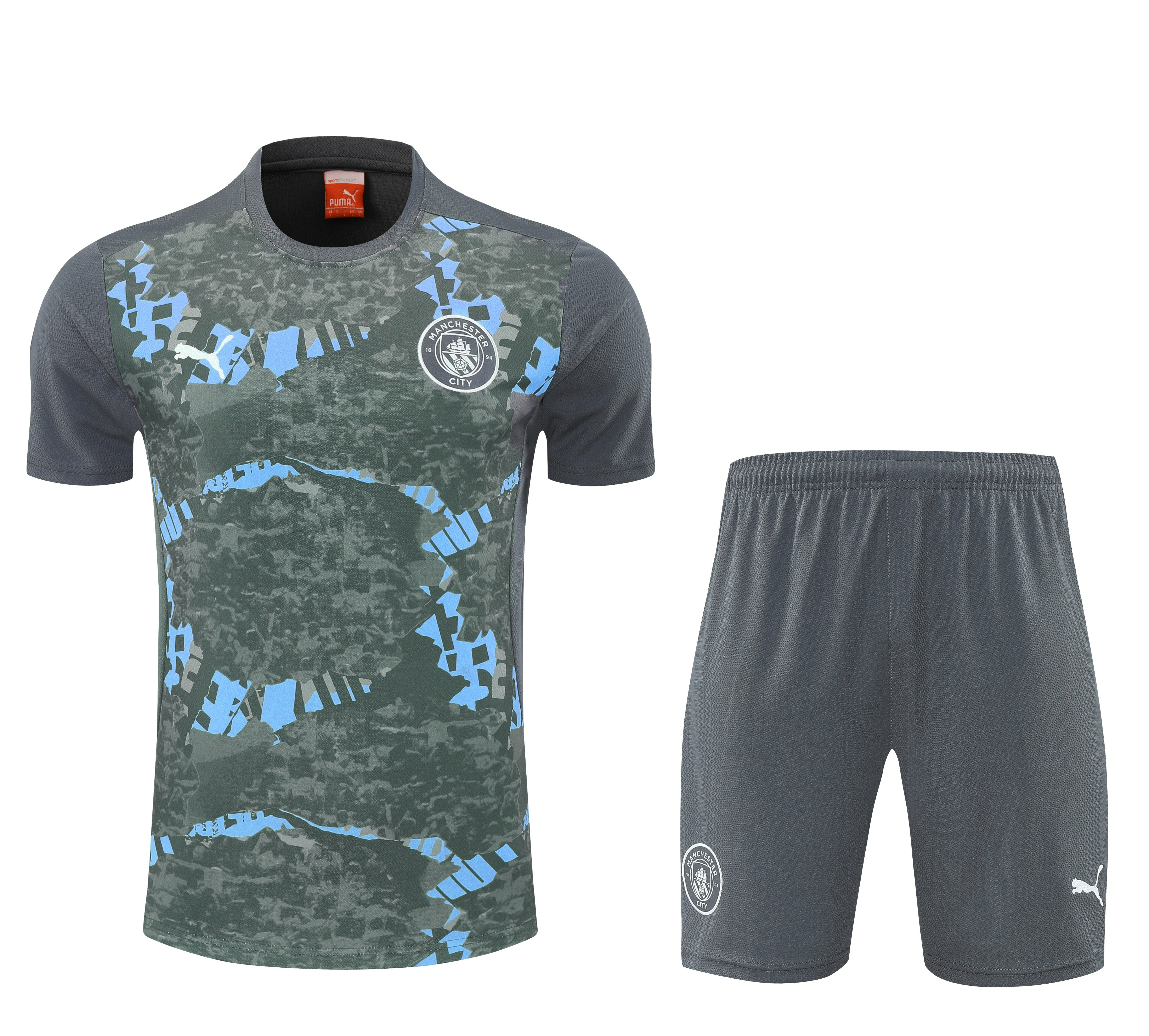 Manchester City Training Jersey Kit Gray 2025/26
