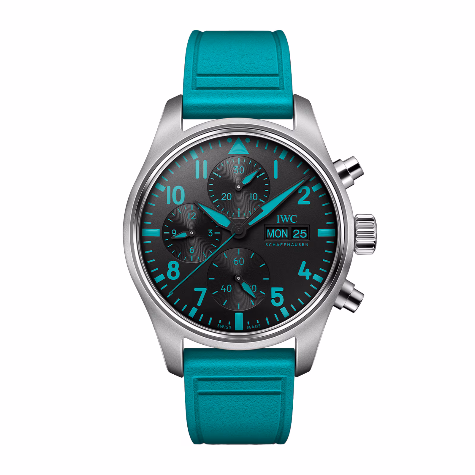 [2026 Mirror Grade]IWC Pilot Chronograph Mercedes - AMG Petronas Formula One Team 41mm Mens Watch Black IW388108