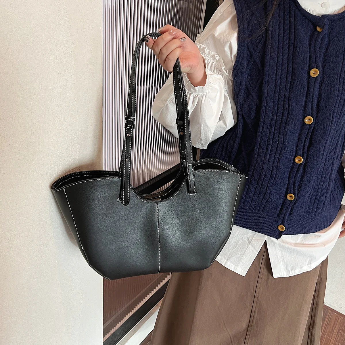June Vegan Leather Tote