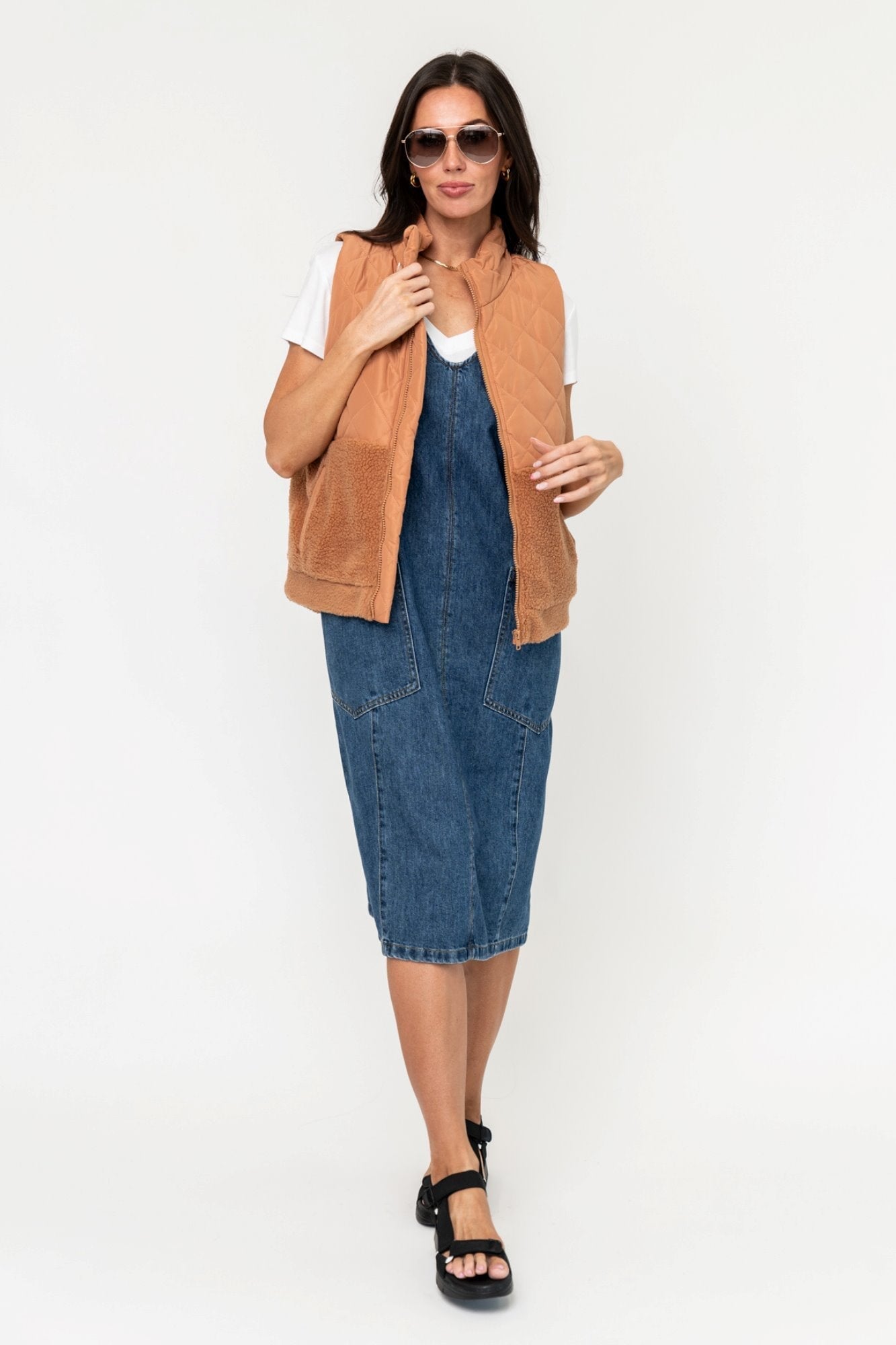 ‌Breeze Drape V-Neck Tee