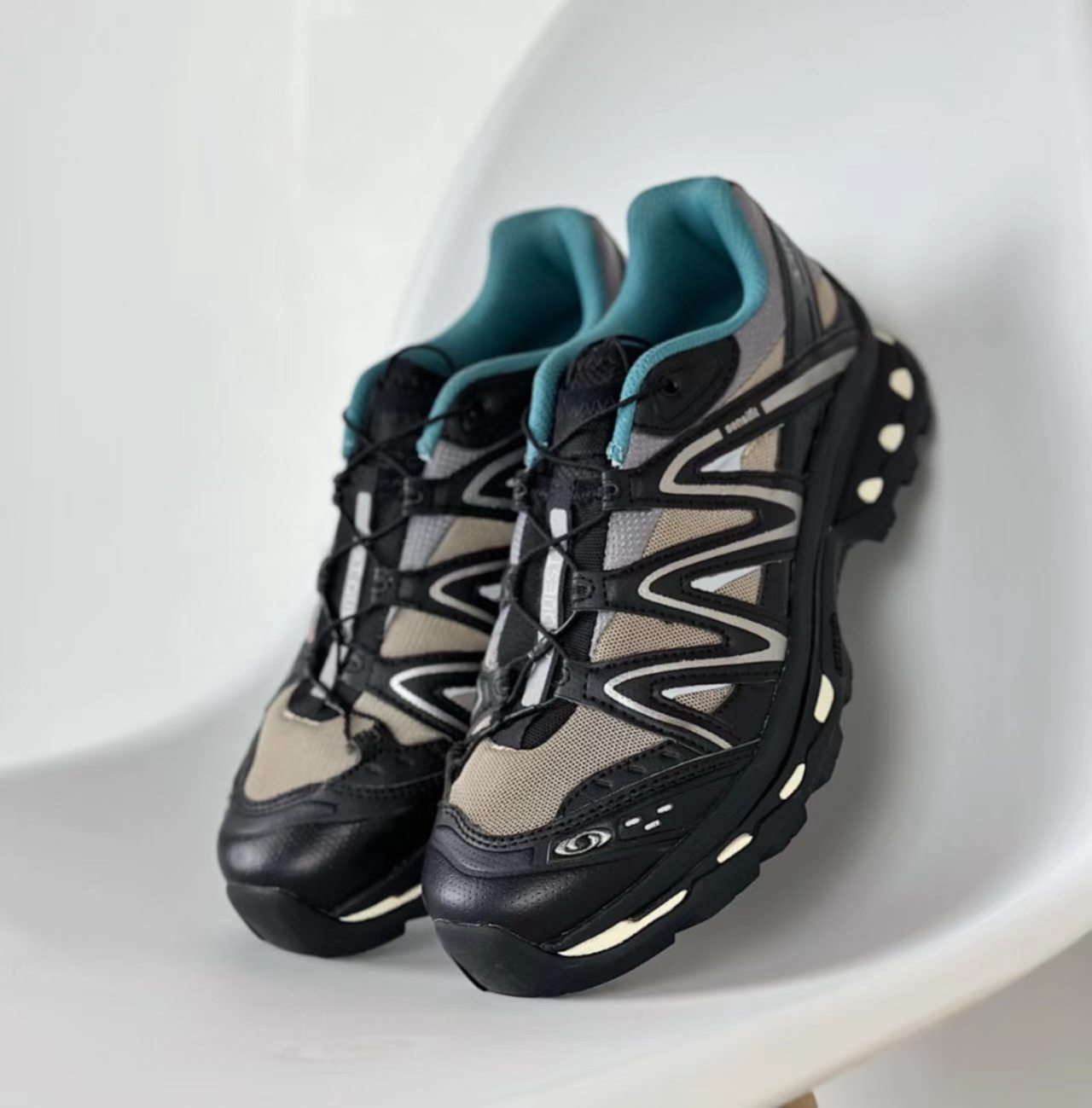 Salomon XA Pro 3D Grey Black Mint Mesh Hiking Shoes