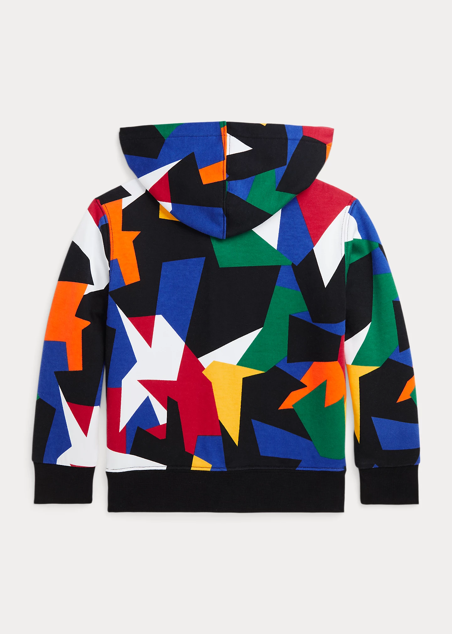 Abstract Double-Knit Full-Zip Hoodie