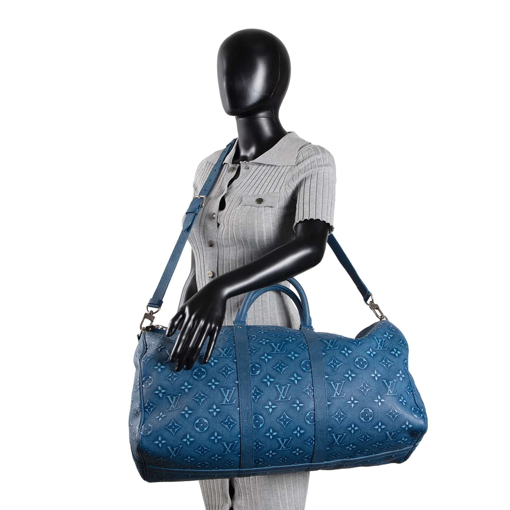 LOUIS VUITTON City Keepall 50 Cowhide Faded