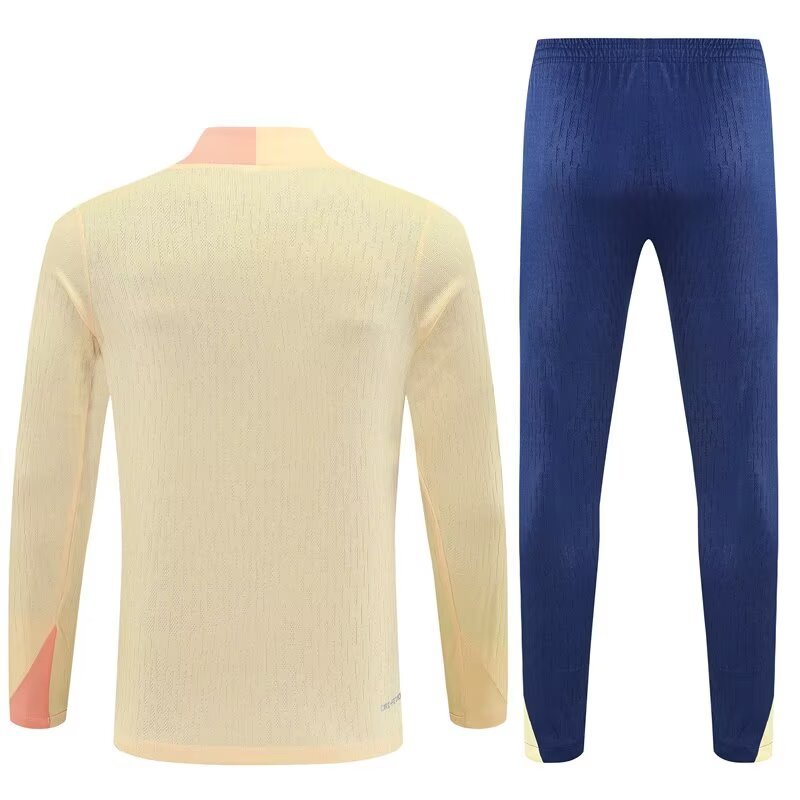 Barcelona Authentic Training Kit (Sweatshirt+Pants) Yellow 2025/26 - Player Version