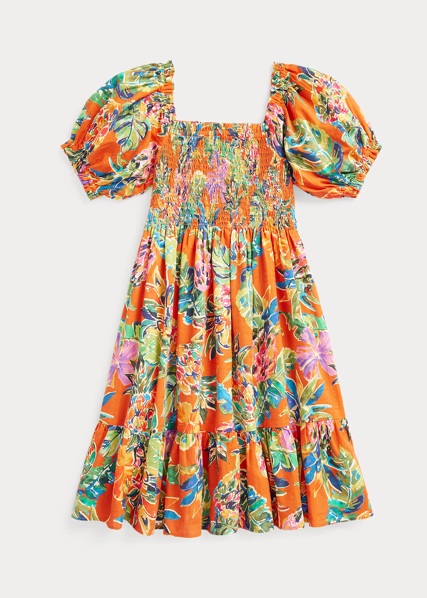 Floral Cotton Dobby Dress