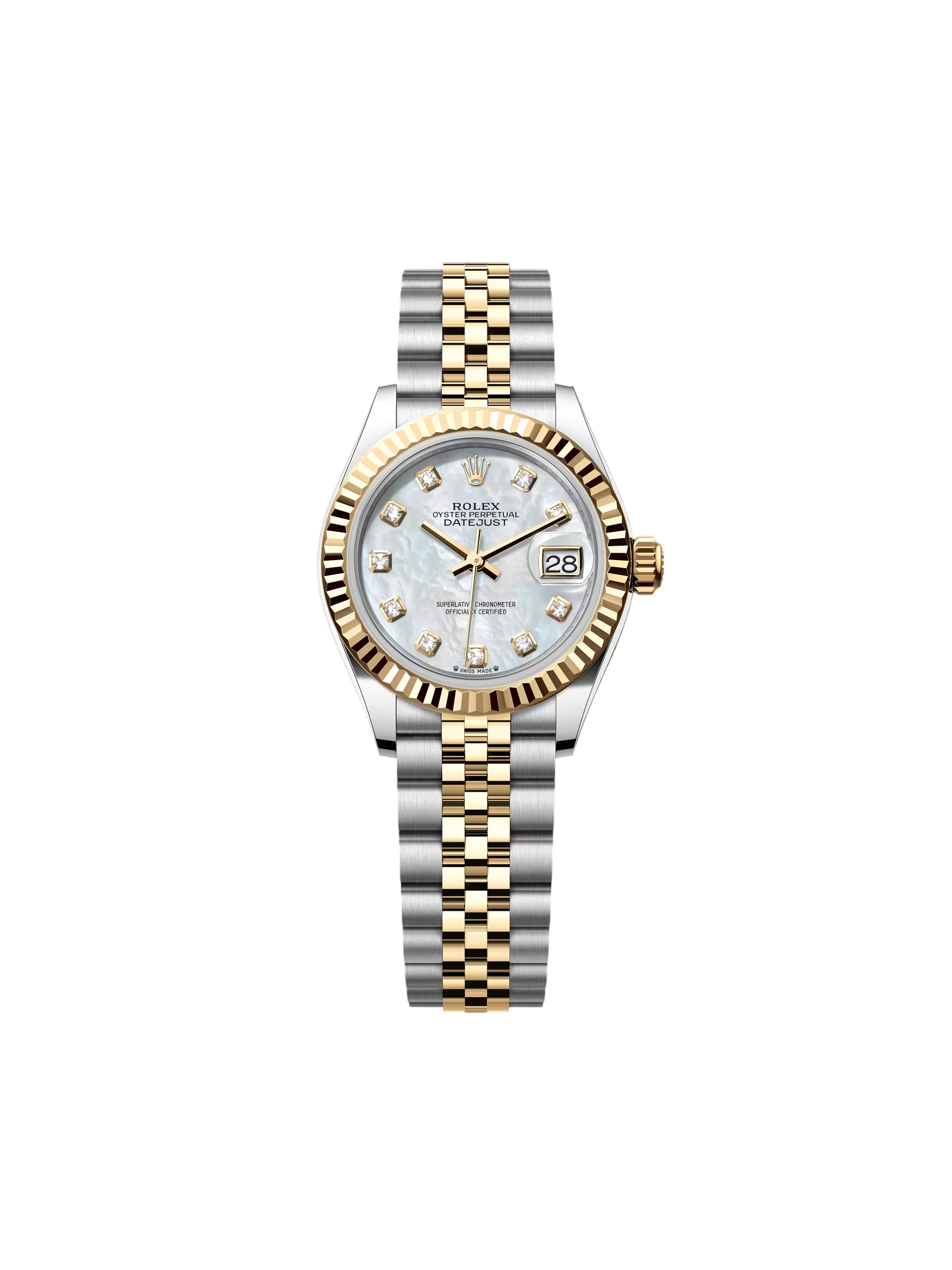 [2026 Mirror Grade]RLX Lady-Datejust 28mm 279173 Mother of Pearl Diamond Dial Oyster Bracelet