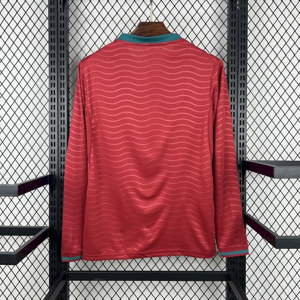 Portugal Soccer Jersey Home Long Sleeve Custom Shirt World Cup 2026