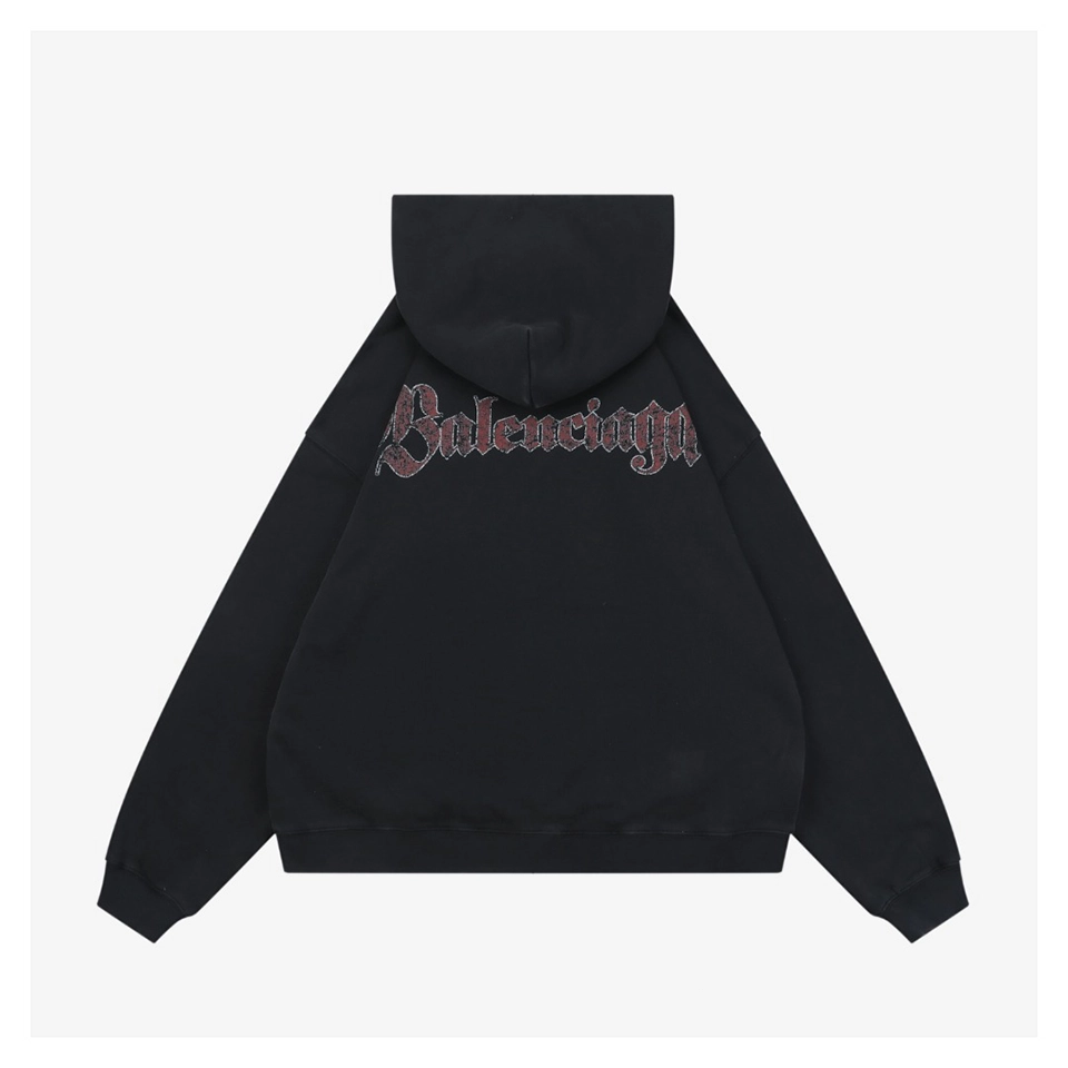 Blcg Multi-Badge Graphic Print Oversized Hoodie