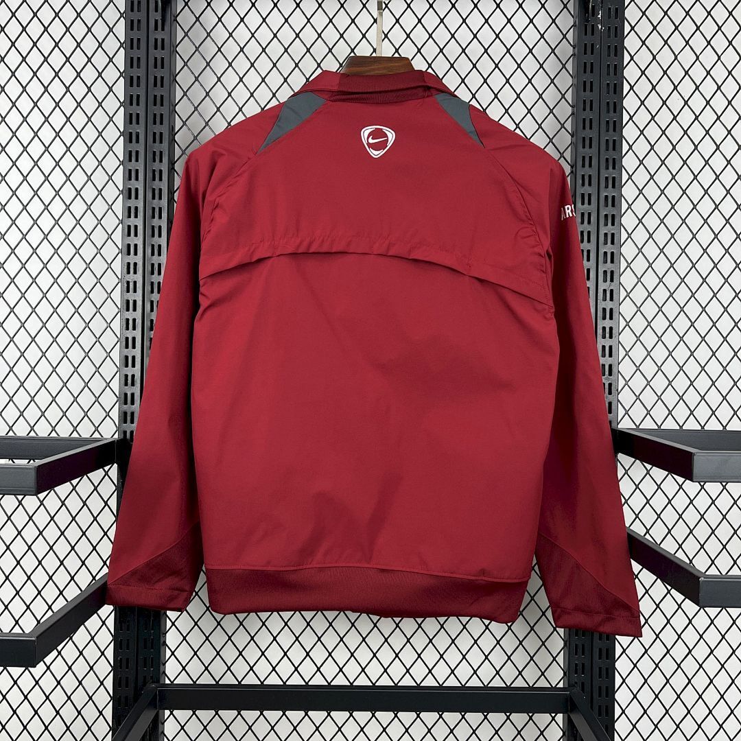 Arsenal Retro Windbreaker Jacket Red 2005/06