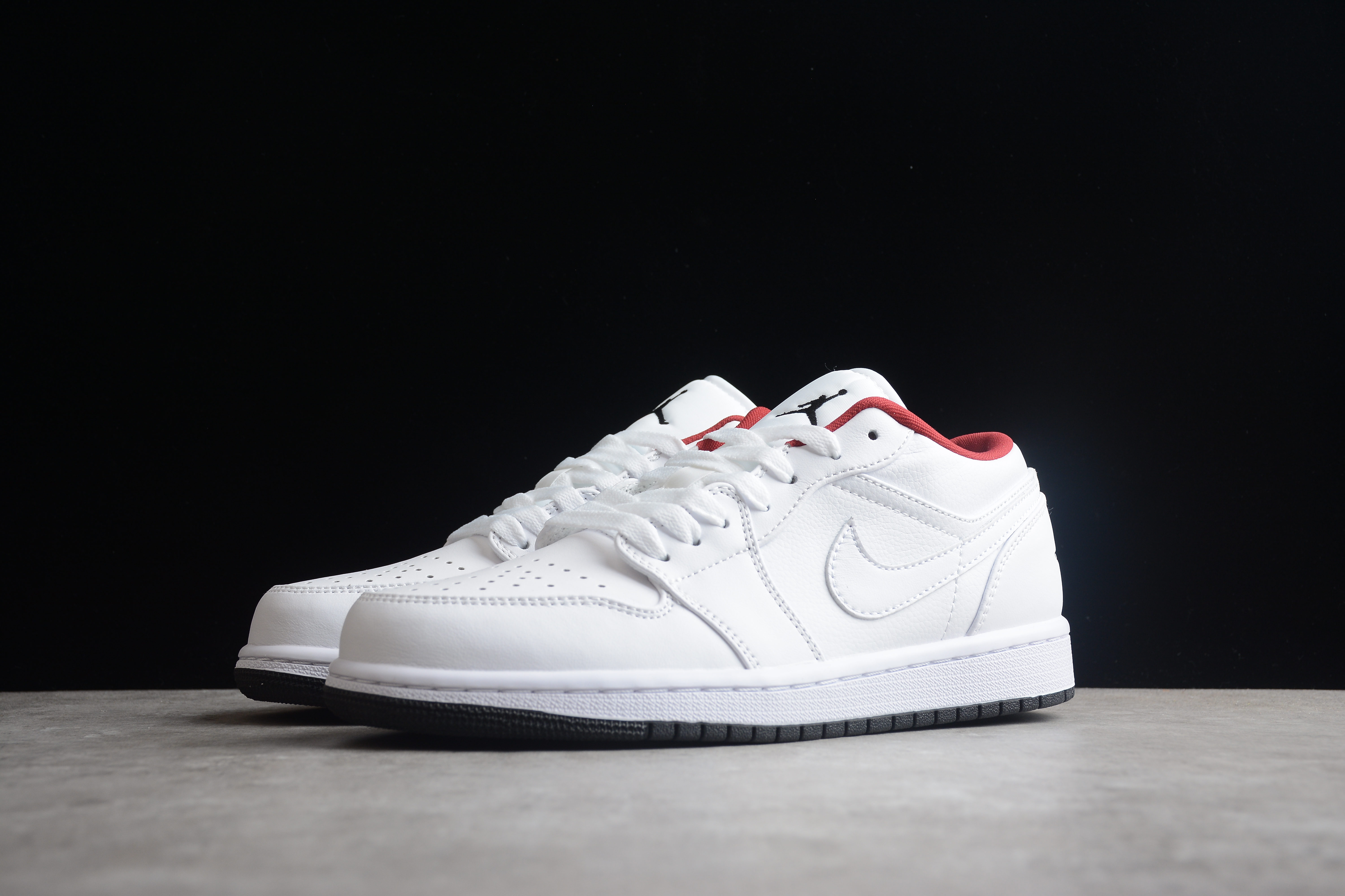 Air Jordan 1 Low White/Black/Gym Red 553560-164