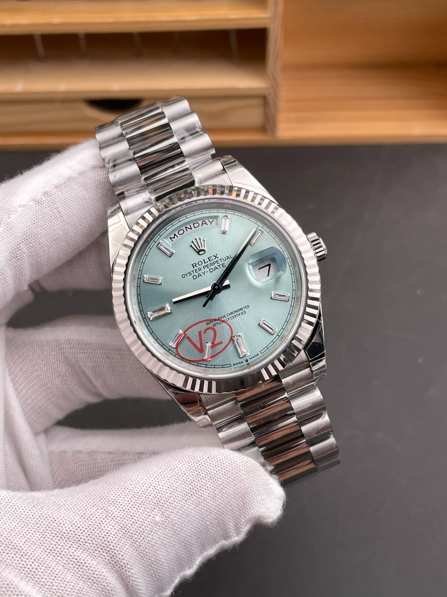 Ice Blue Day-Date