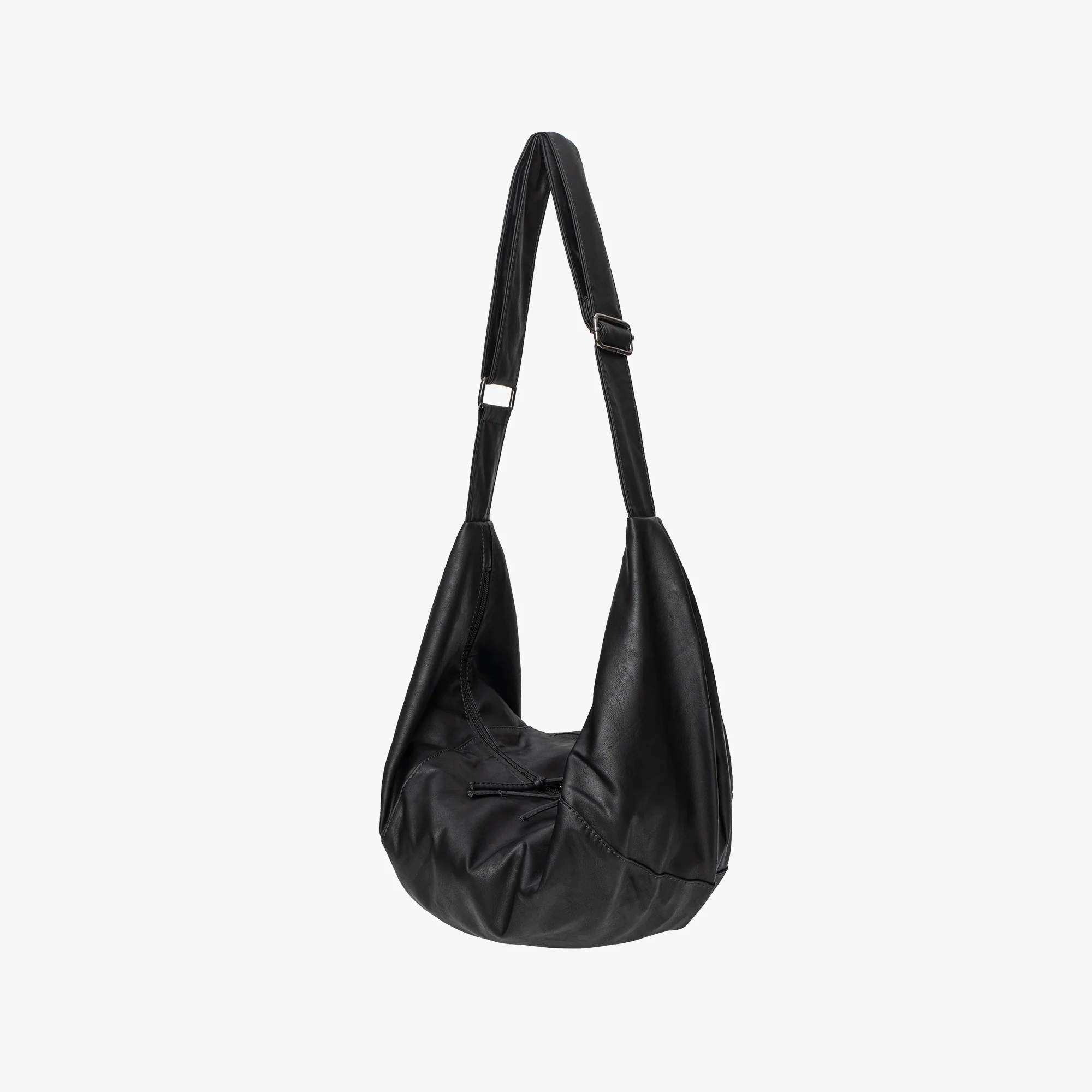 Vegan Leather Hobo Crossbody