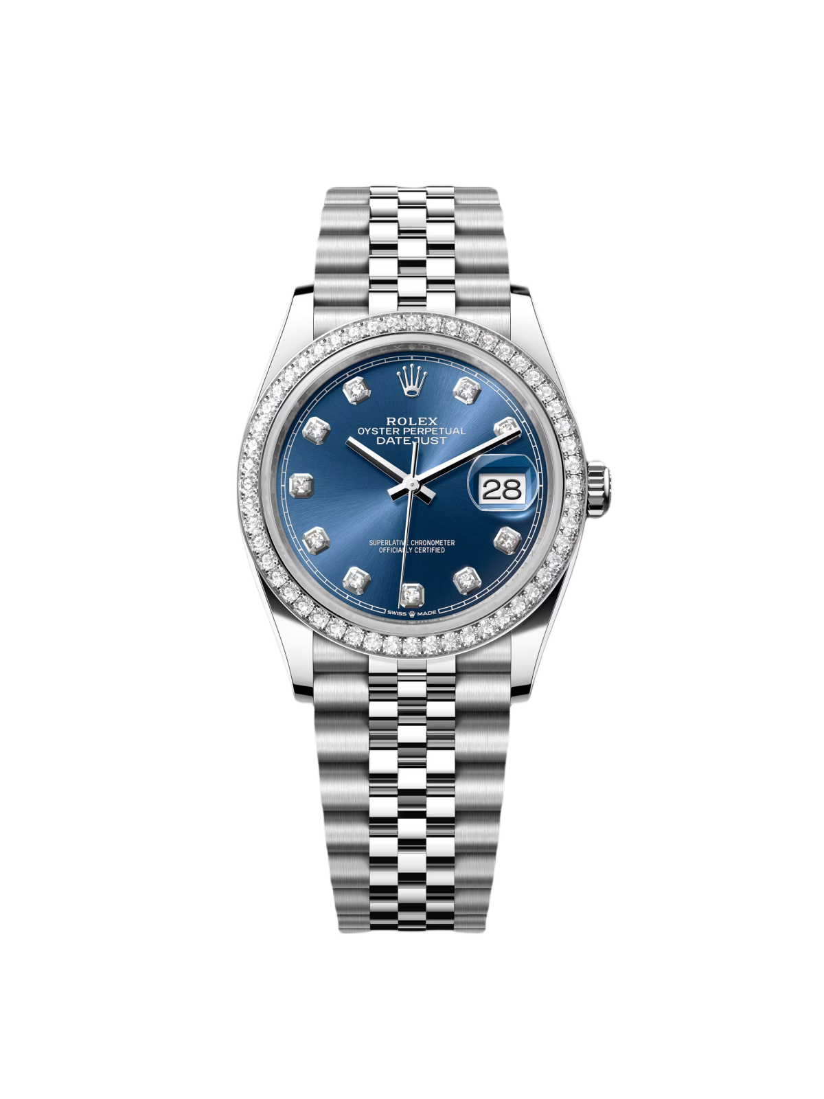 [2026 Mirror Grade]RLX  Datejust 36mm 126284 Bright Blue Dial Jubilee Bracelet
