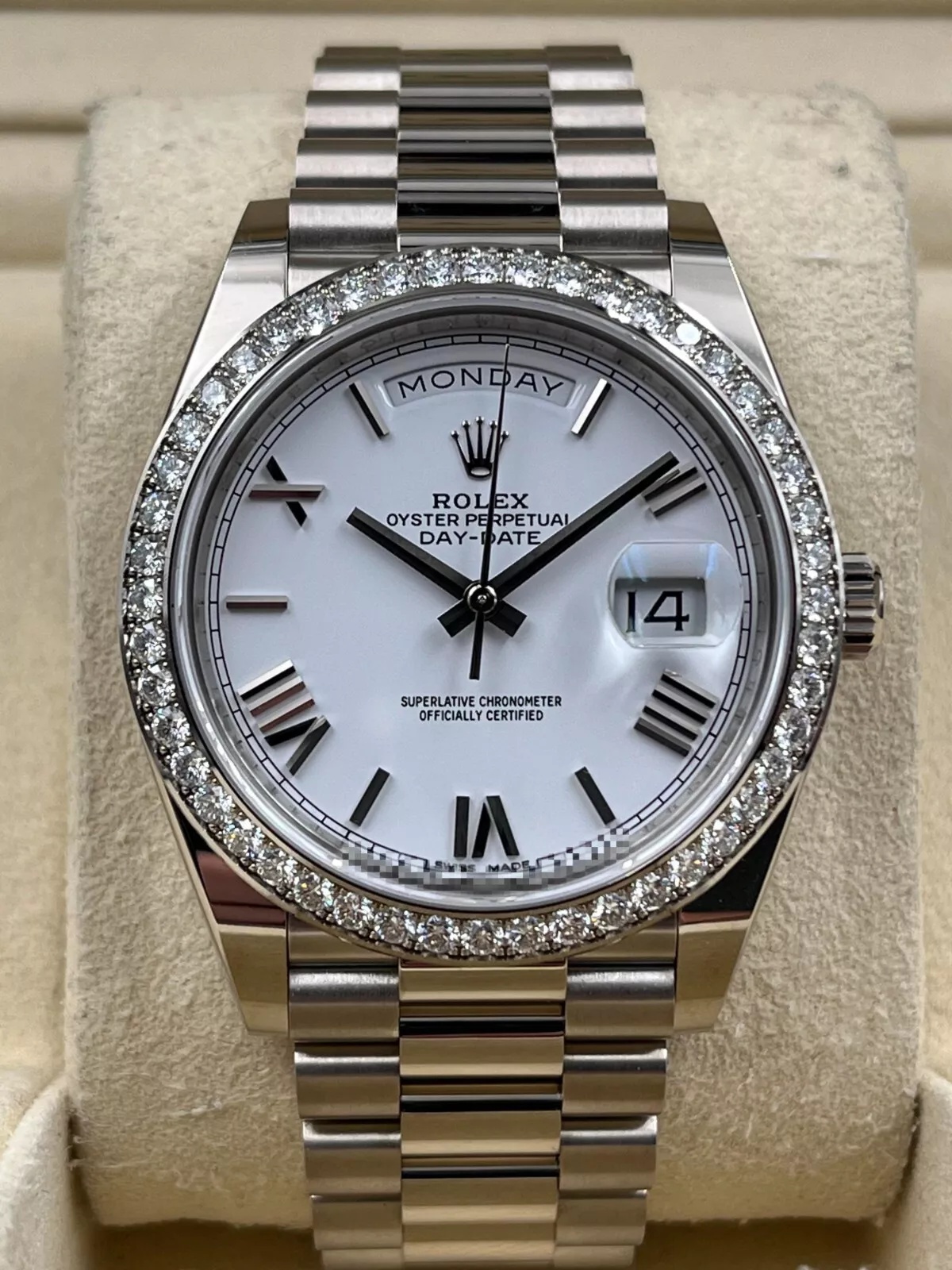 [2026 Mirror Grade]RLX  Day-Date 40mm 228349RBR-0039 White Dial President Bracelet