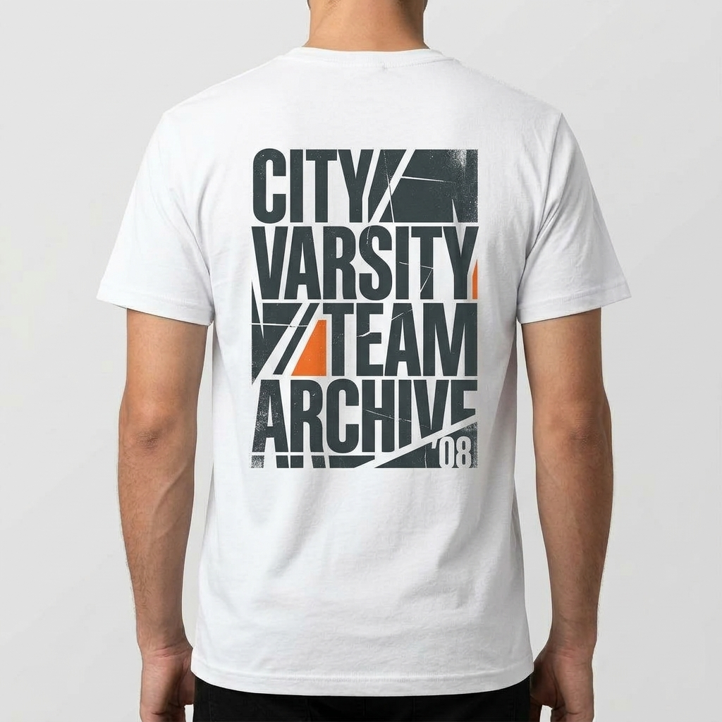 City Varsity Tee, Vintage Athletic Graphic T-Shirt, Unisex Streetwear Shirt CityTee3
