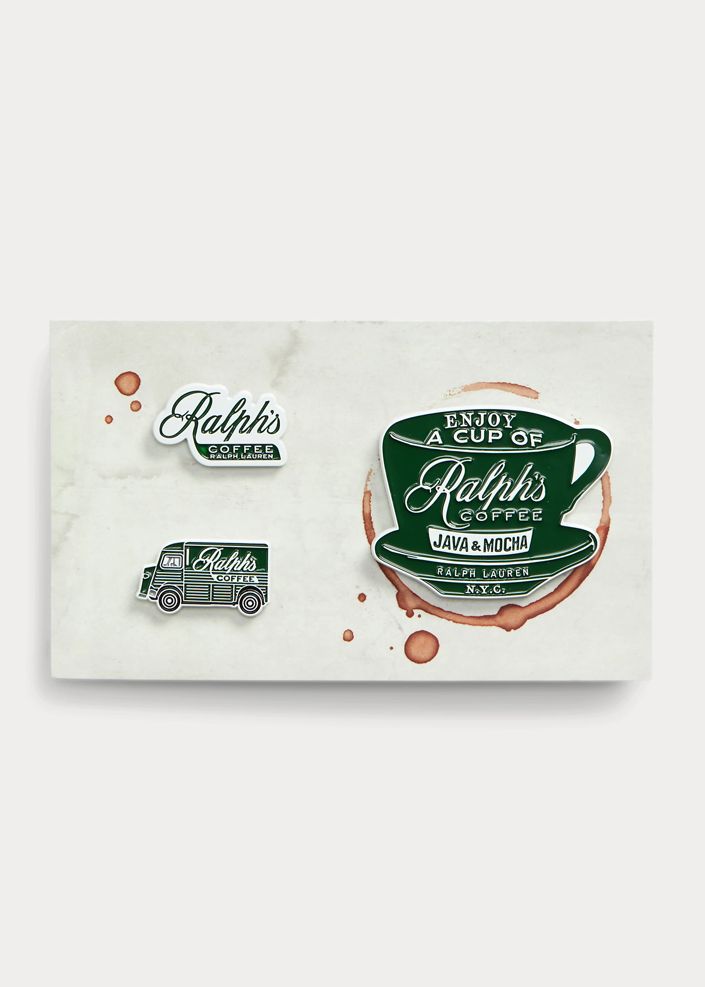 Ralph's Coffee Cup Pin Set
