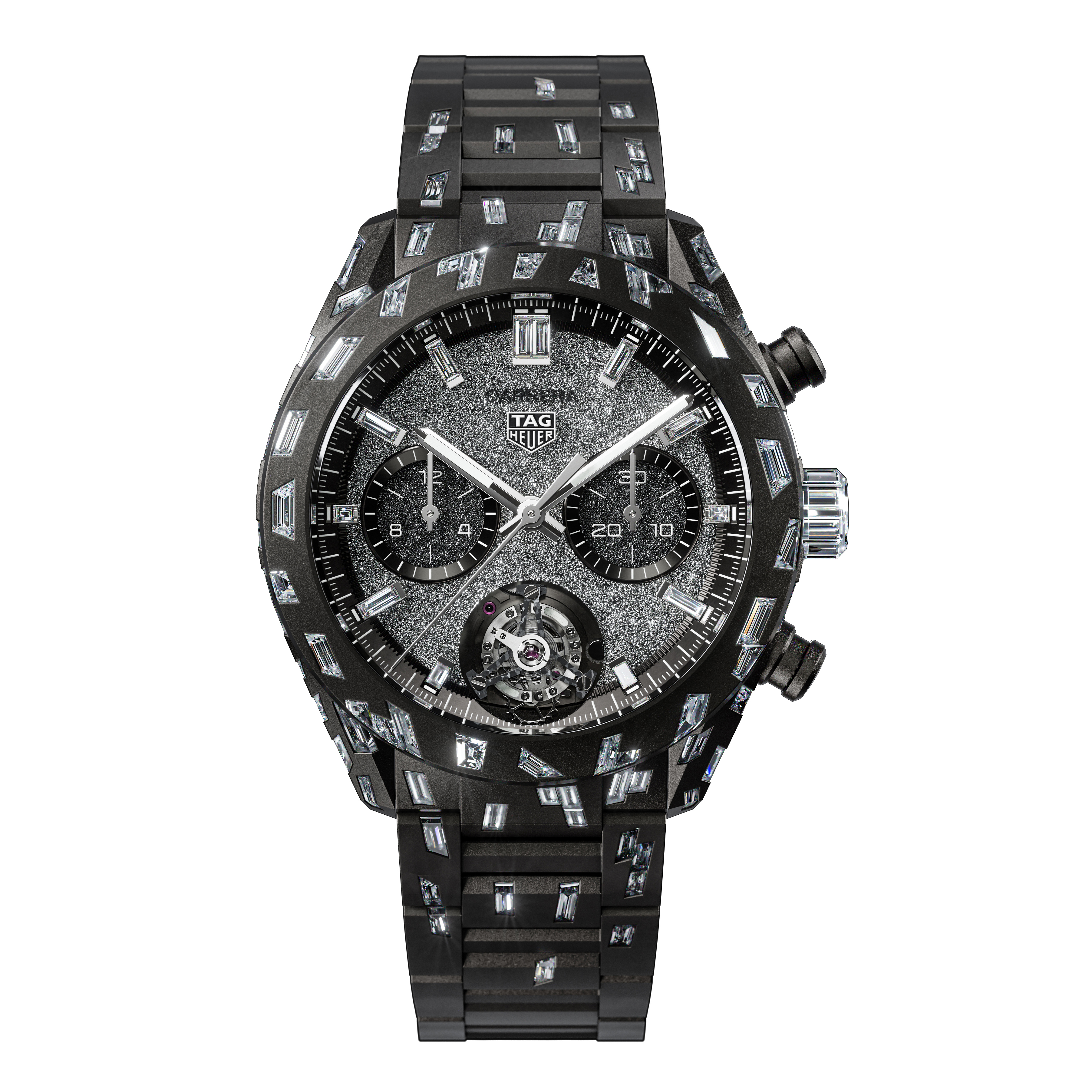 [2026 Mirror Grade]TAG Heuer Carrera Tourbillon Nanograph Plasma Diamant d’Avant-Garde  Automatic 44mm Aluminum CBN5A91.BZ0000