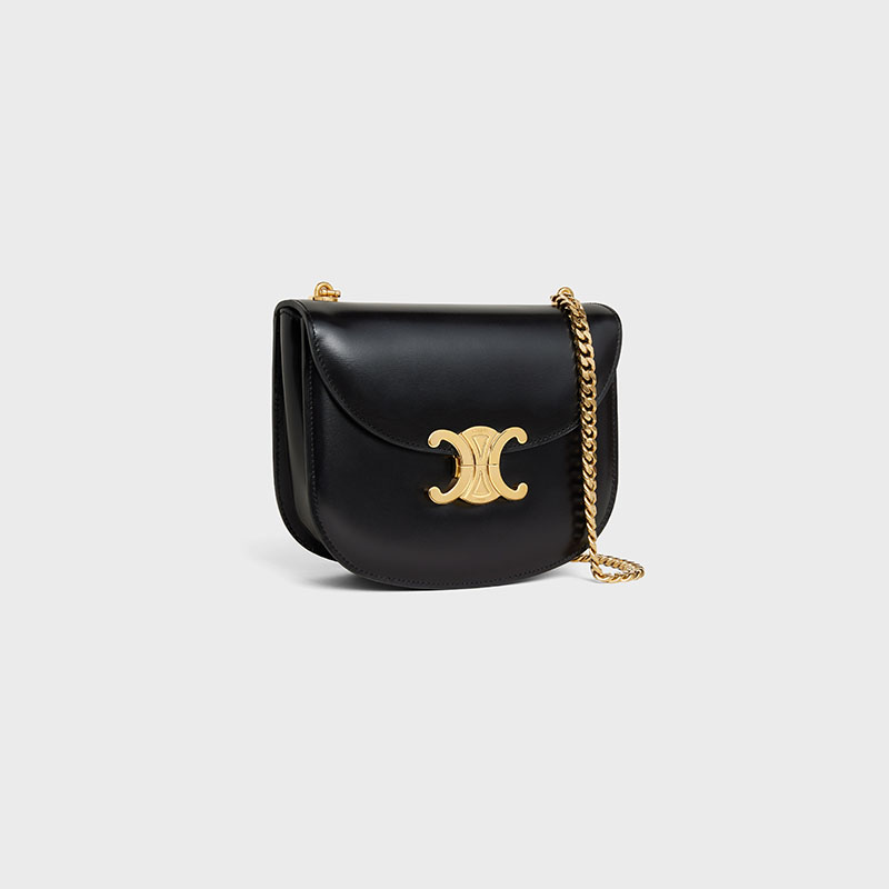 CHAIN BESACE CLEA IN SHINY CALFSKIN