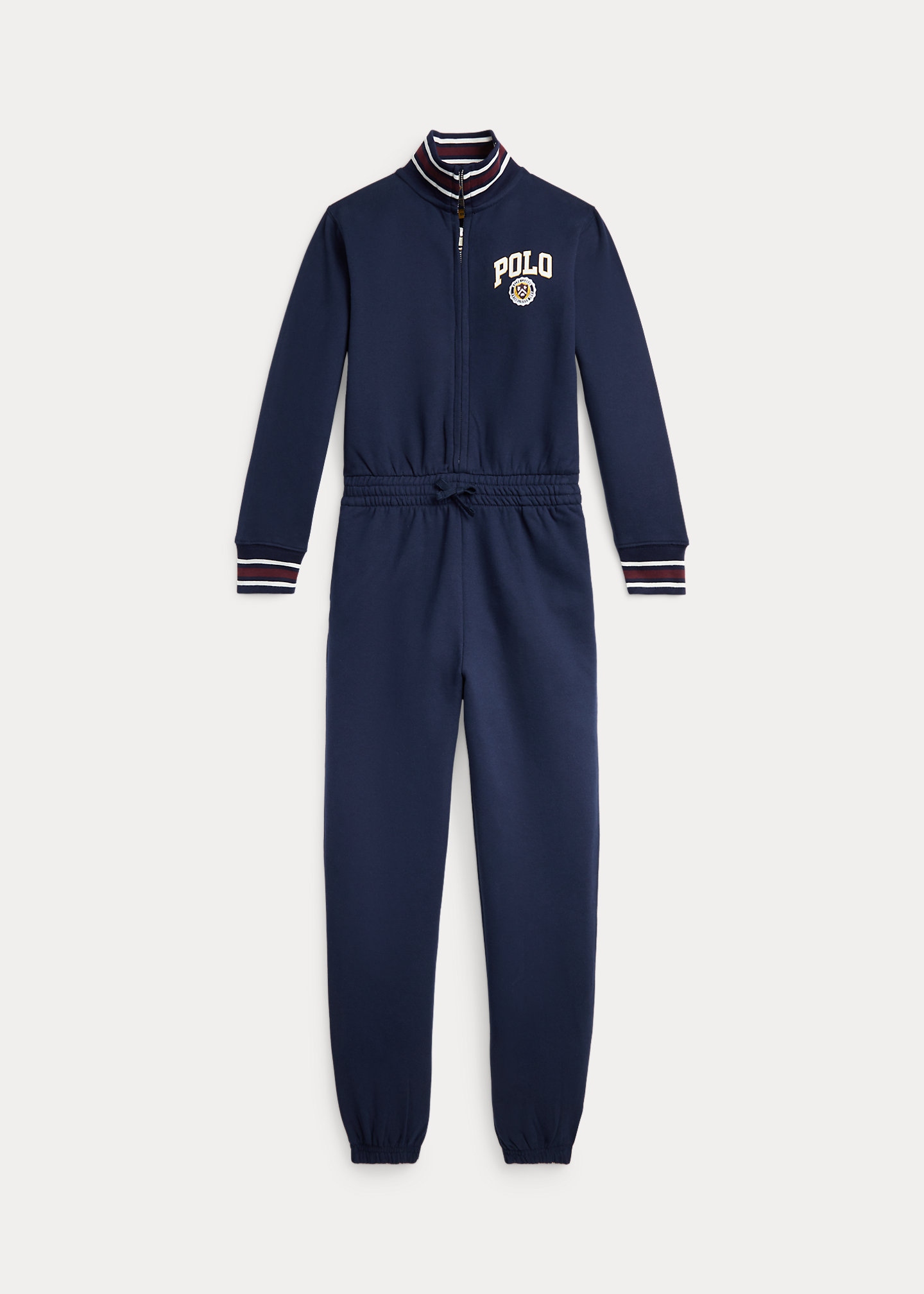 Logo Crest Fleece Jumpsuit