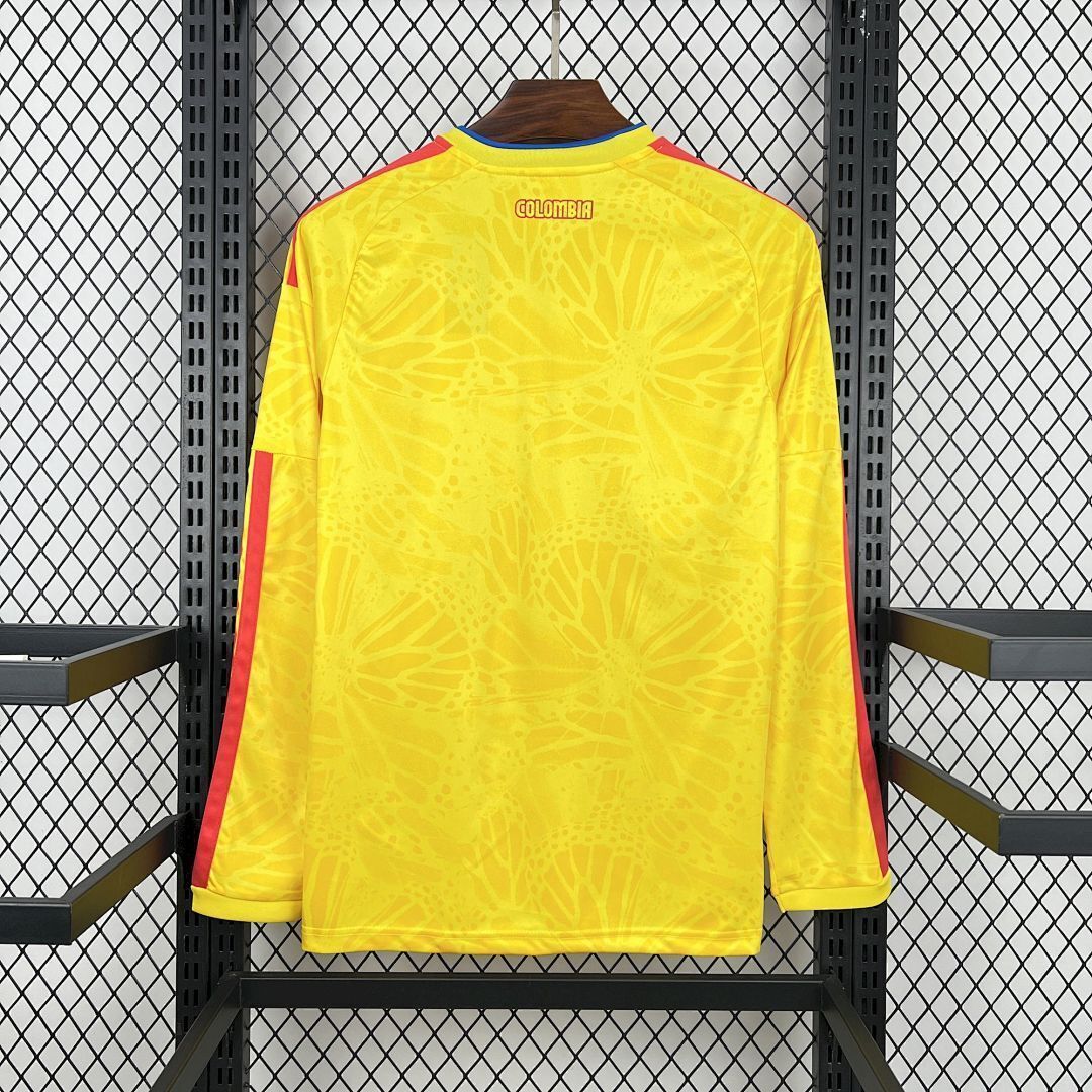 Colombia Soccer Jersey Home Long Sleeve Custom Shirt World Cup 2026