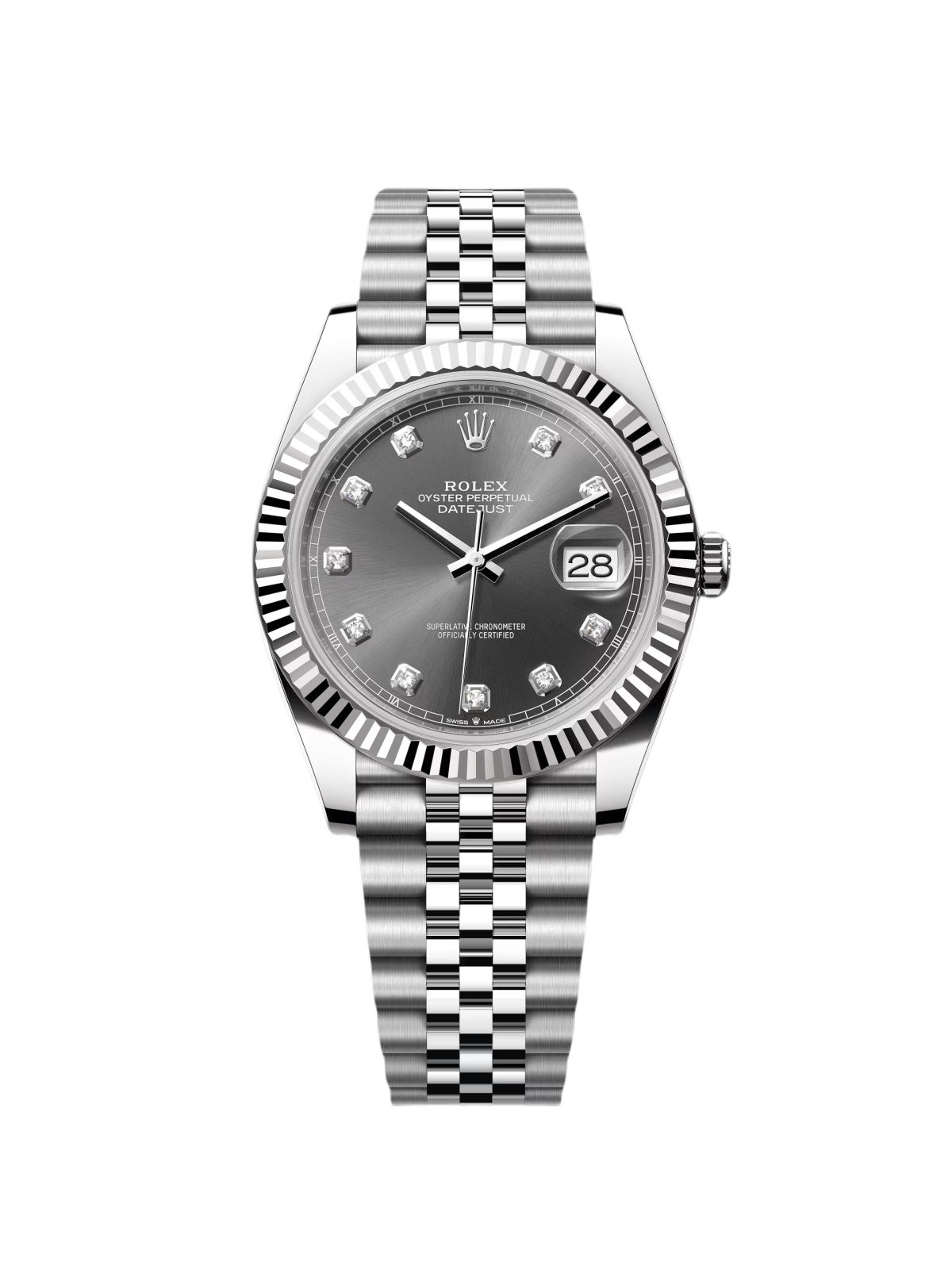 [2026 Mirror Grade]RLX  Datejust 41mm 126334 Slate Diamond Jubilee Stainless Steel