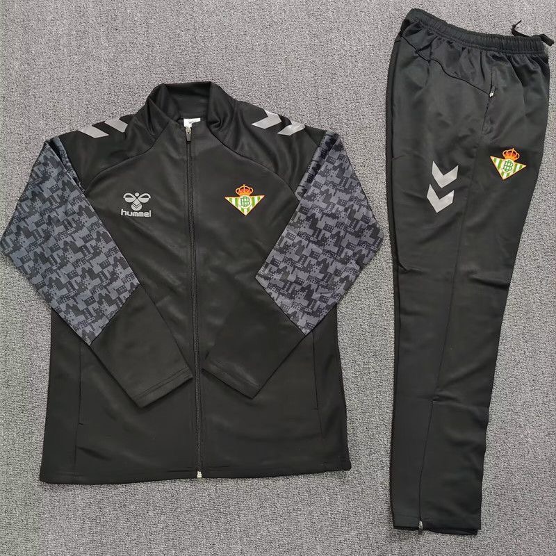Real Betis Training Kit (Sweatshirt+Pants) Black 2025/26