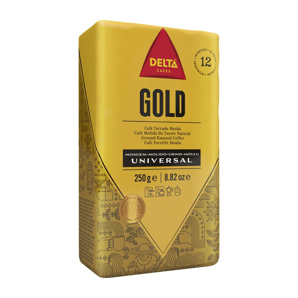 DELTA Kawa mielona Delta Gold, 250 g, intensywność 12