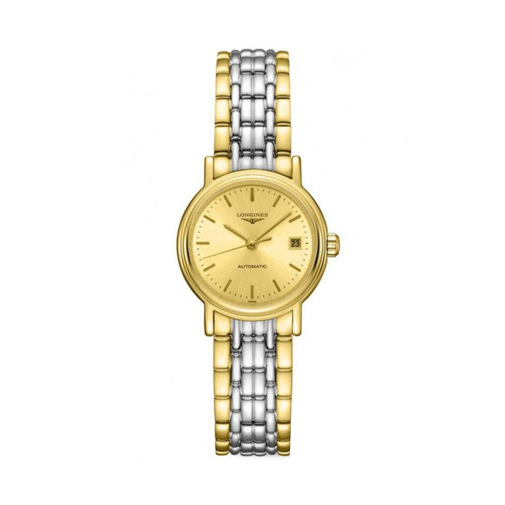 [2026 Mirror Grade]Longines Women's L4.321.2.32.7  Presence Two-Tone Stainless Steel Watch