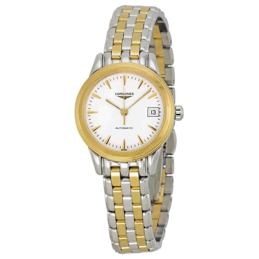 [2026 Mirror Grade]Longines Women's L4.274.3.22.7 Flagship Two-Tone Stainless Steel with 18kt Gold Plated Links Watch